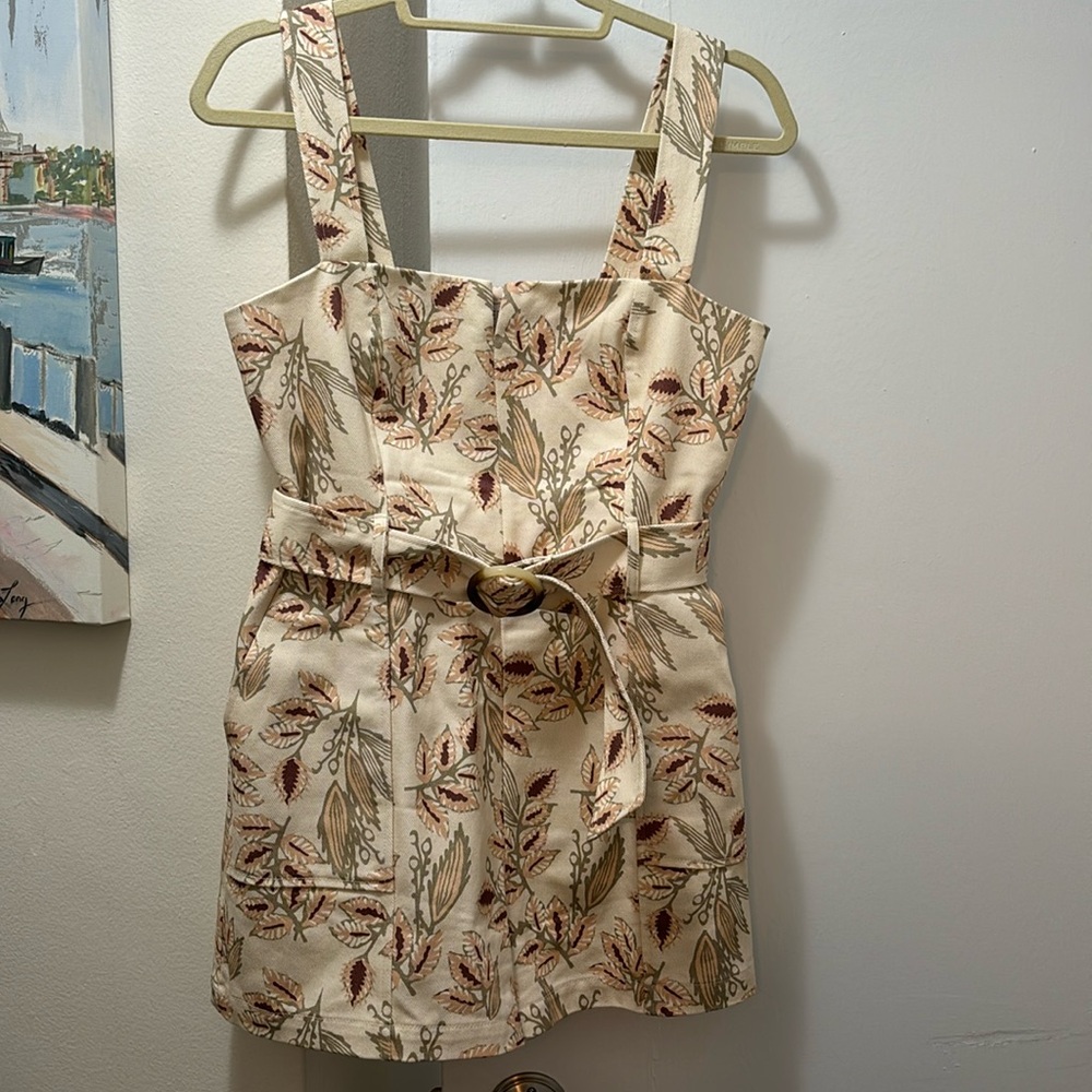 Intermix Stefania Belted Twill Romper